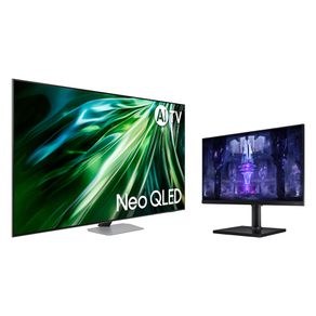 AI Gaming TV 55 polegadas Neo QLED 4K 50QN90D 2024 + Monitor Gamer Odyssey G30 24" Combo