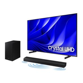 Smart TV 55" Crystal UHD 4K 55DU8000 2024 + Soundbar HW-B550/ZD Combo