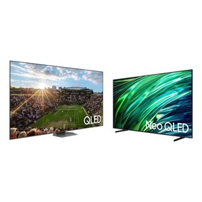 Smart TV 98 polegadas QLED Super Big 4K 98Q80C 2023 + AI TV 55" Neo QLED 4K 55QNX1 2024 Combo