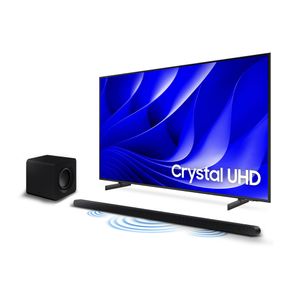 Smart Big TV 85" Crystal UHD 4K 85DU8000 2024 + Soundbar HW-S800D Combo