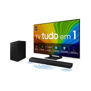 Combo Samsung Smart TV 55 polegadas QLED 4K 55Q70D 2024 + Soundbar HW-Q600C Combo