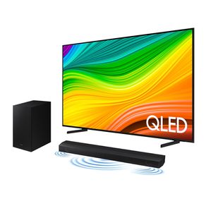 Smart TV 65" QLED 4K 65Q60D 2024 + Soundbar HW-B550 Combo