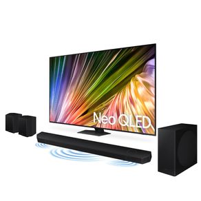 Desconto para comprar Combo Samsung AI Big TV 75" Neo QLED 4K 75QN85D 2024 + Soundbar HW-Q930D Combo