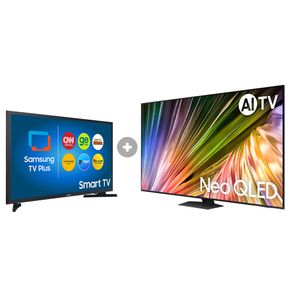 Desconto para comprar Samsung AI TV 55" Neo QLED 4K 55QN85D 2024 + Smart TV 32" Tizen HD 32T4300 Combo
