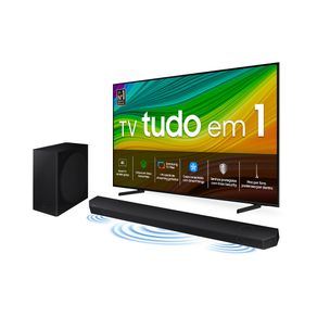 Desconto para comprar Smart TV 50" QLED 4K 50Q60D 2024 + Soundbar HW-B550/ZD Combo