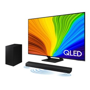 Desconto para comprar Smart TV 55" QLED 4K 55Q70D 2024 + Soundbar HW-B550/ZD Combo