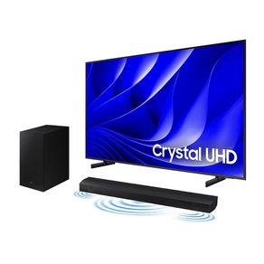 Desconto para comprar Smart TV 70" Crystal UHD 4K 70DU8000 2024 + Soundbar HW-B550 Combo