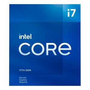 Processador Intel Core i7 11700F Box 11ª Geração LGA1200 Cache 16MB 2.5 GHz (Max Turbo 4.8GHz) - Sem Vídeo Integrado - BX8070811700F