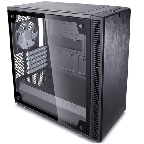 Gabinete Micro ATX - Fractal Design Define Mini C TG (c/ vidro temperado) - Preto - FD-CA-DEF-MINI-C-BK-TG