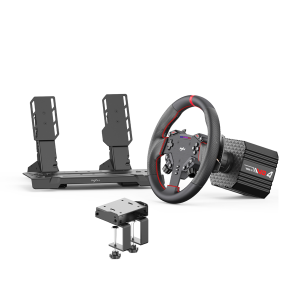 Kit Simulador de Corrida PXN VD4 Torque 4Nm Para PC + Volante W AS Quick Release + Pedais Freio e Acelerador