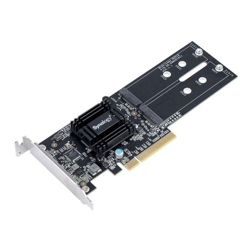 Controladora SSD M.2 Synology M2D18 (2x M.2 NVMe / SATA, PCIe 2.0 x8, p/ NAS Synology)