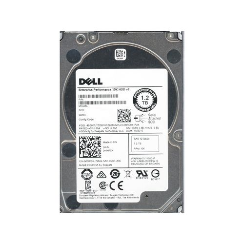 HD 1.2TB SAS Dell Enterprise Performance 10K ST1200MM0088 - WXPCX (2,5pol, 12Gb/s, 10.000 RPM, 128MB Cache)