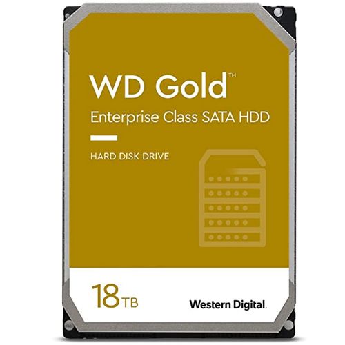 HD 18TB SATA WD Gold Enterprise - WD181KRYZ (3,5pol, 6Gb/s, 7.200 RPM, 512MB Cache)