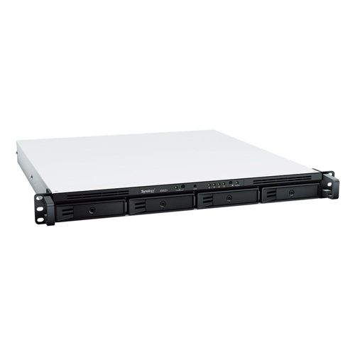 NAS Synology Rackstation 4 baias RS822RP+ 1U (Ryzen V1500B, 2GB DDR4, 4x 1GbE LAN, 1x PCIe x8 slot, sem discos)