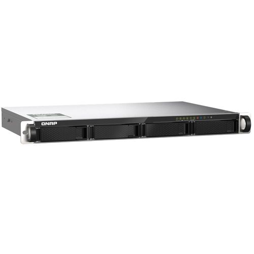 NAS QNAP 4 baias Rack TS-435XeU-4G-BR 1U (Marvell 4-cores, 2.2GHz, 4GB, 2x 2.5GbE LAN, PCI-e Gen3 x1, s/ HD)