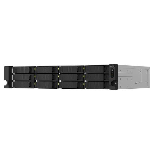 NAS QNAP 12 baias Rack TS-1264U-RP-8G-BR 2U (Celeron N5105, 8GB, 2x 2.5GbE LAN, HDMI, PCI-e, 2PSU, s/ HD)