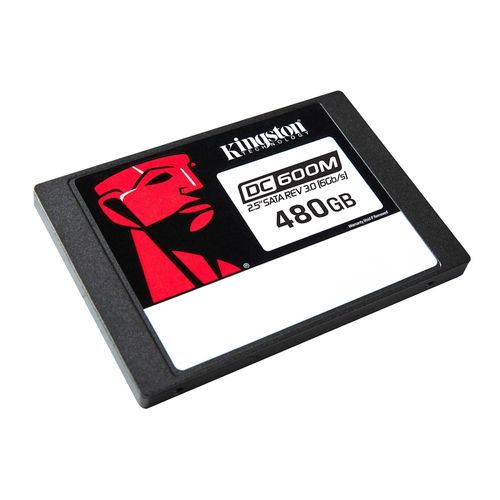 SSD - 2,5pol / SATA3 - 480GB - Kingston DC600M Data Center Series - SEDC600M/480G (3D TLC, R/W 560MBs/470MBs)