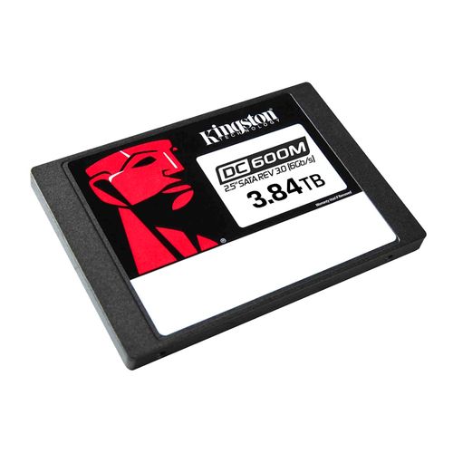 SSD - 2,5pol / SATA3 - 3,84TB - Kingston DC600M Data Center Series - SEDC600M/3840G (3D TLC, R/W 560MBs/530MBs)