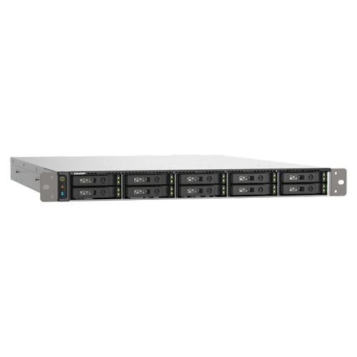 NAS QNAP 10 baias 1U - TS-h1090FU-7302P-128G-BR (U2.2/U.3 NVME Gen 4, AMD EPYC 7302P 16-core, 128GB)