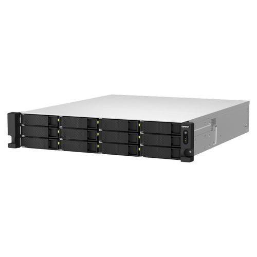 NAS QNAP 18 baias 2U - TS-h1887XU-RP-E2336-32G-BR (Intel Xeon Xeon E-2336 6-core, 2.9GHz, 32GB, 2x 10GBASE-T)