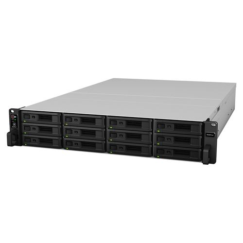 NAS Synology Rackstation 12 baias RS3621xs+ 2U (Intel Xeon D-1543 8GB DDR4, 4x 1GbE LAN, 2x 10GbE, 2x PSU s disco)
