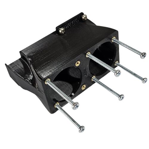 Suporte com adaptador plástico para instalação de coolers em VGA H100 / A100
