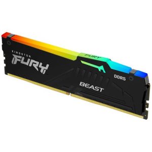 Memória DDR5 - 32GB / 6000MHz / CL30 - Kingston Fury Beast RGB - KF560C30BBEA-32