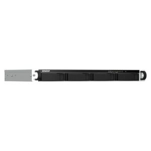 NAS QNAP 4 baias Rack TS-464eU-8G-BR (Celeron N5095, 8GB, 2x 2.5GbE LAN, HDMI, PCI-e Gen3, s/ HD)
