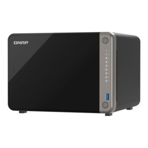 NAS QNAP 6 baias TS-AI642-8G-BR (ARM Cortex-A76/A55, 8GB DDR4, 2x 1GbE LAN, 2x 10GbE SFP+, 2x USB 3.2, sem discos)