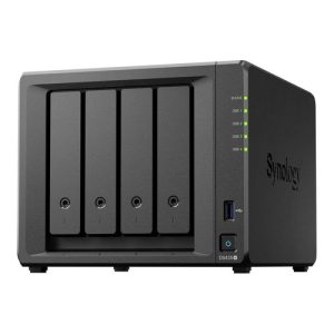 NAS Synology Diskstation 4 baias DS425+ (Intel Celeron J4125, 2GB DDR4 non-ECC, 2.5GbE + 1GbE LAN, 2x USB 3.2 Gen1)