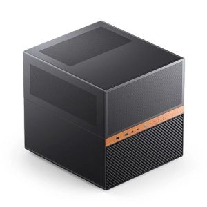 Gabinete ITX/M-ATX - JONSBO N6 (9 baias 2.5pol/ 3,5pol, USB-C) - Preto