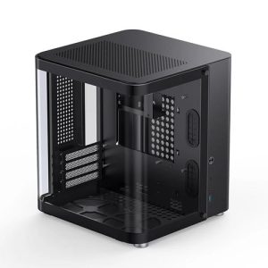 Gabinete ITX/M-ATX - JONSBO TK-1 (Vidro lateral, USB-C) - Preto