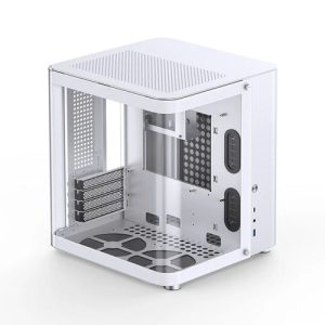 Gabinete ITX/M-ATX - JONSBO TK-1 (Vidro lateral, USB-C) - Branco