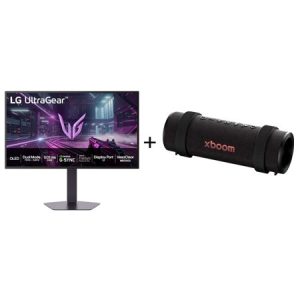 Combo Monitor LG OLED UltraGear™ 27GX790B 27", 480Hz + Caixa de Som Bluetooth LG xboom Grab by will.i.am - East LA - 27GX790.GRAB