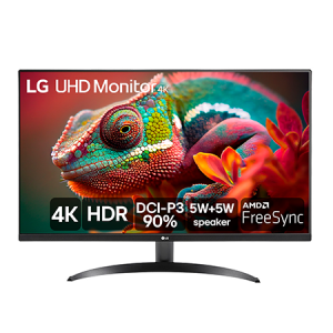 Monitor LG Ultra UHD 32'' 4K, HDMI, HDR10, AMD Free Sync, MaxxAudio, Dynamic Action Sync, Black Stabilizer - 32UR500-B - 32UR500-B