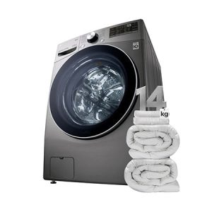 Lava e Seca Smart LG 14kg Aço Escovado com Inteligência Artificial AIDD™ WD14EGS62 - 127v - WD14EGS62