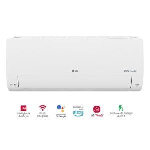 Ar-Condicionado LG AI Dual Inverter Voice Frio 24.000 BTU 220V - S3-Q24K233B