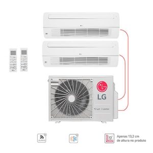 2 Ambientes (Cassete 1 Via 2x12) Quente/Frio, WiFi, 220V , Ar Condicionado Multi Split - E2Q1801.OBS