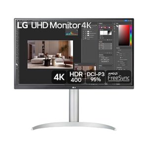 Monitor LG UHD 27” IPS, 4K, 3840 x 2160, 60Hz, 5ms (GtG em Faster), VESA Display, HDR™ 400, HDMI, AMD FreeSync - 27UP650-W - 27UP650-W