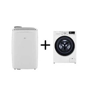 Combo Lava e Seca LG Smart VC4 14kg Branca 127V  + Ar Portátil 127V - LP1419IVSI.CV5011