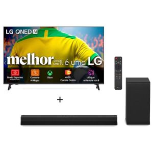 Combo Smart TV LG AI 4K QNED73 de 65" 2026  + Soundbar S40T 300W RMS, 2.1 Canais, Dolby Digital - 65QNED73.S40T
