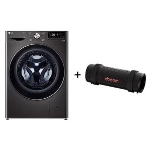 Lava e Seca LG Smart VC2 14kg Black Inox 127v  + Caixa de Som Bluetooth LG xboom Grab by will.i.am - East LA   - CV9014B.GRAB2