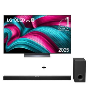 Combo Smart TV LG OLED evo AI C5 4K de 83 polegadas 2025 + Soundbar LG S90TY – 570W RMS, Dolby Atmos, 5.1.3 Canais, - OLED83C5.S90TY