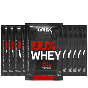 Kit 10 unidades sache 100% Whey Protein 30g Dark Lab - BANOFFEE