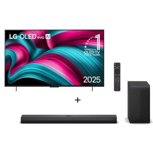 Combo Smart TV LG OLED evo AI C5 4K de 48 polegadas 2025 + Soundbar LG S70TY Dolby Atmos, Canais 3.1.1 e 400W RMS - OLED48C5.S70TY