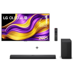 Combo Smart TV LG OLED evo AI G5 4K de 55 polegadas 2025 + Soundbar LG S70TY Dolby Atmos, Canais 3.1.1 e 400W RMS - OLED55G5.S70TY