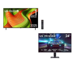 Combo Smart TV LG OLED evo AI B5 65" 2025 + Monitor LG UltraGear™ 24G411A-B, 144Hz (O/C), Tela IPS FHD 24"    - OLED65B5.24G411A