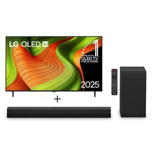 Smart TV LG OLED AI B5 4K de 77" 2025 + Soundbar S40T 300W RMS, 2.1 Canais, Dolby Digital - OLED77B5.S40T