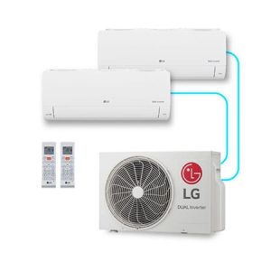 Ar-Condicionado LG Dual Inverter Voice + AI Bi-Split Frio (Evaporadoras 9.000+9.000 BTU) 220V - S32Q16SA181