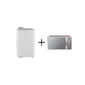 Combo LG Ar Portátil 127V  + Micro-ondas LG 30 litros Prata Limpa Fácil 127V - LP1419IVSI.MS304